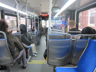 inside bus
